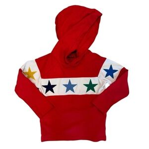 Mini Boden Appliqué Star Hoodie for Kids